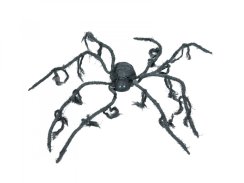 Halloween animovaný pavouk s LED očima, průměr 110 cm