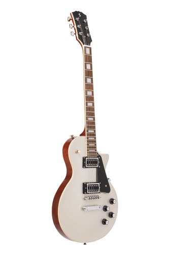 Stagg SEL-STD SILVER, elektrická kytara, stříbrná