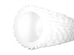 Lamella designový květináč 140cm, bílý
