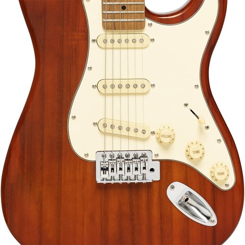 Stagg SES-55 STF RED, elektrická kytara, transparentní červená Fiesta