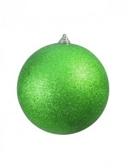 Vánoční dekorační ozdoba, 20 cm, jablečně zelená se třpytkami, 1 k - rozbaleno (83501275)