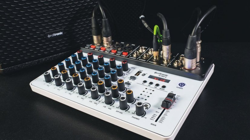 Citronic Q-PAD-8, mixážní pult USB/BT
