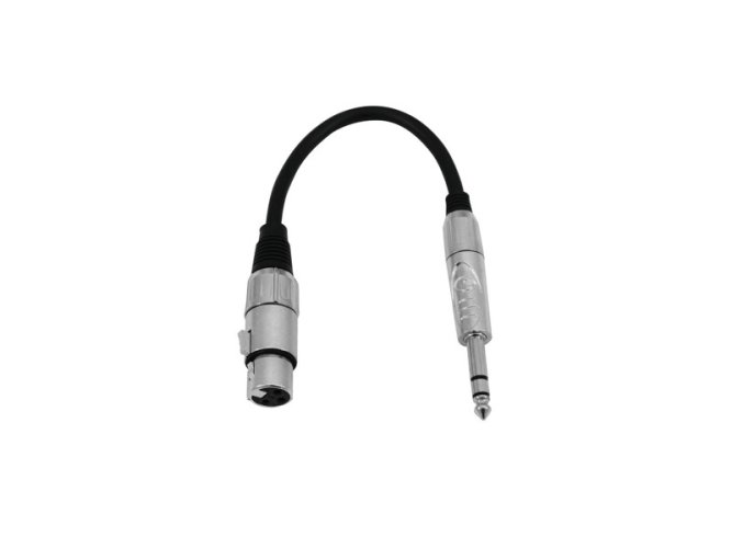 Kabel SADC XLR samice - Jack 6,3 stereo