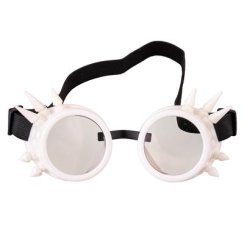 Steampunk bílé brýle