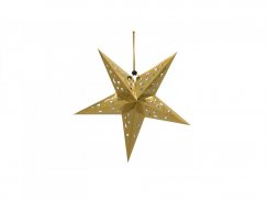 Europalms Star Lantern, papírová hvězda 40cm, zlatá