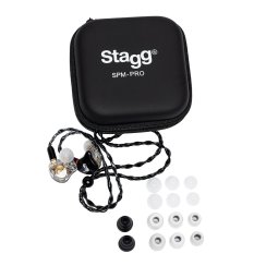 Stagg SPM-PRO BK, 3-driver in-ear sluchátka, černá