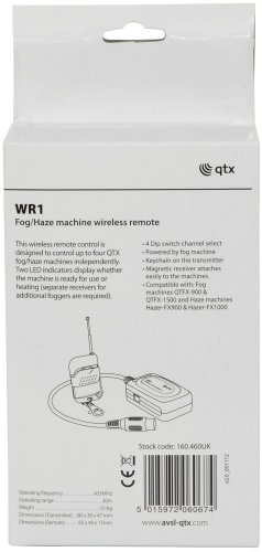 QTX WR-1, bezdrátové ovladání pro výrobníky mlhy QTX