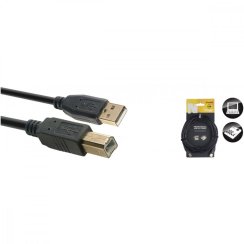 Stagg NCC5UAUB,  kabel USB 2.0, USB A/USB B, 5m