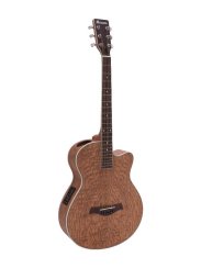 Dimavery SP-100, elektroakustická kytara typu Folk, přírodní