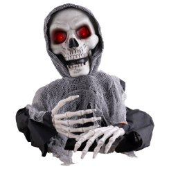 Halloween kostra s červenýma očima Halloween kostra s červenýma očima