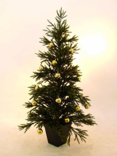 Vánoční dekorační ozdoby, 7 cm, zlaté, 6 ks
