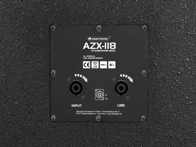 Omnitronic AZX-118 PA subwoofer 450W