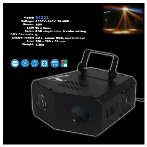 Double moonflower LED light, paprskový efekt - použito (F0842230)