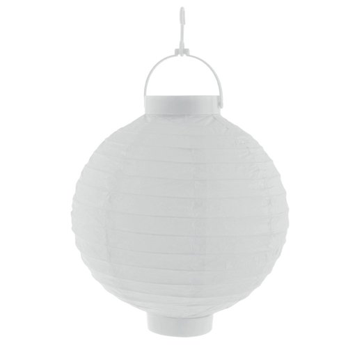 Lampion se světlem 20 cm, bílá