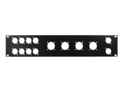 Přední panel 19" pro 8x D-Type/4xNL8/T, 2HE Přední panel 19" pro 8x D-Type/4xNL8/T, 2HE