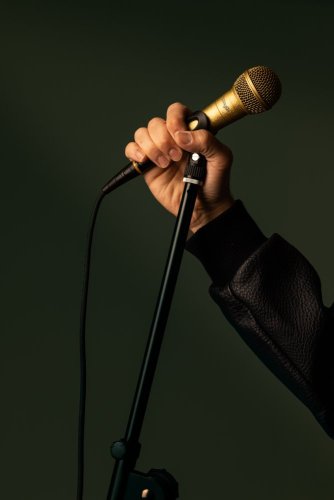 Stagg SDM50 GD, dynamický mikrofon, speciální zlatá edice