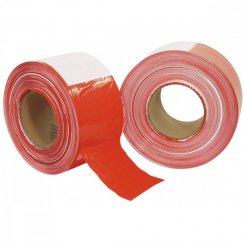 Páska PVC červeno-bílá 80mm x 500m