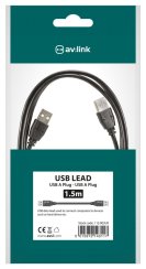 AV:link kabel USB 2.0, 1x typ A samec - 1x typ A samec, 1.5m