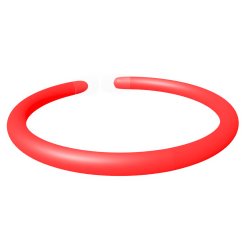 Svítící tyčinky, náramek, 100 ks, 20 cm, červené