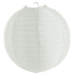Nylonový lampion 30 cm, bílá