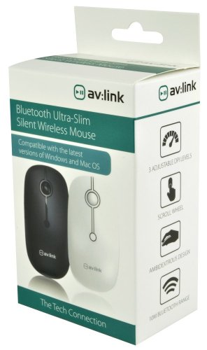 AV:Link bezdrátová myš s Bluetooth, 2.4G, černá