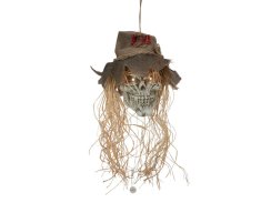 Halloweenská lebka strašáka, 70 cm