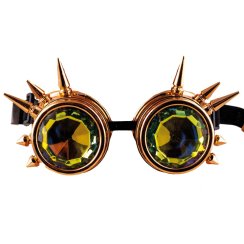 Steampunkové brýle zlaté