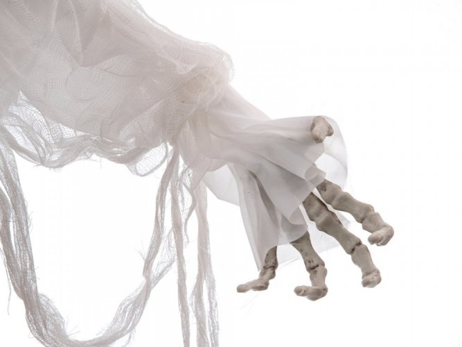 Halloween postava kostry nevěsty, pohyblivá, 170 cm