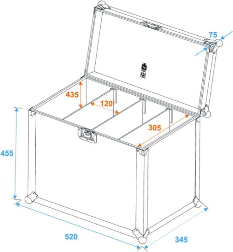 Transportní case pro 4x SLS panel, velikost L