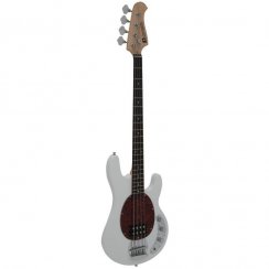 Dimavery MM-501, elektrická baskytara, bílá