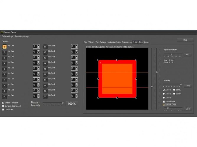 Laserworld Showcontroller, software pro laser na USB