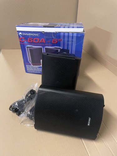 Omnitronic C-60A, aktivní 6,5" reproboxy 60W, černé, cena/pár - použito (11036720)