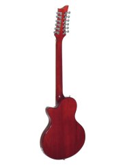 Dimavery LP-612, semiakustická 12-ti strunná kytara, sunburst