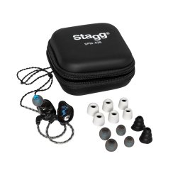 Stagg SPM-435 TR, 4-driver in-ear sluchátka, transparentní