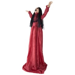 Halloween dívka v červených šatech, 157 cm