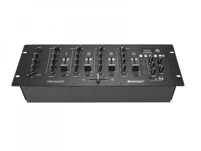 Omnitronic PM-444Pi, 4-kanálový mixážní pult s MP3/BT přehrávačem a USB rozhraním