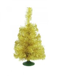 Umělý vánoční stromek stolní jedlička zlatá, 45 cm