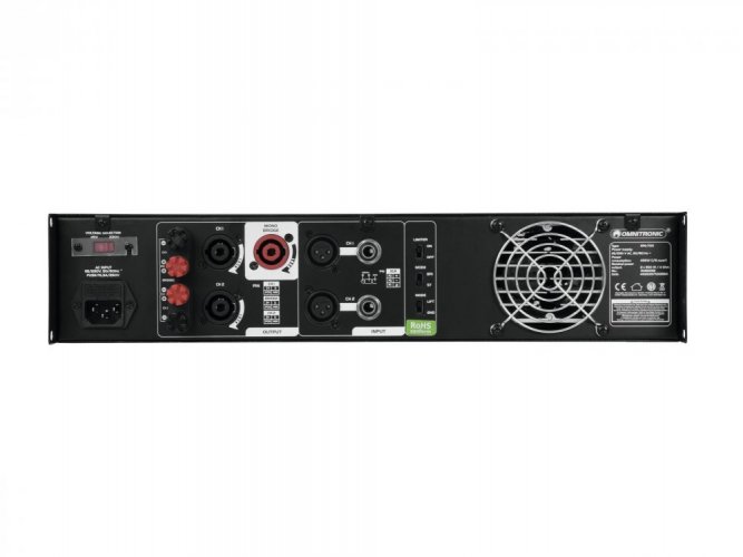 Omnitronic XPA-700, zesilovač 2x 350W