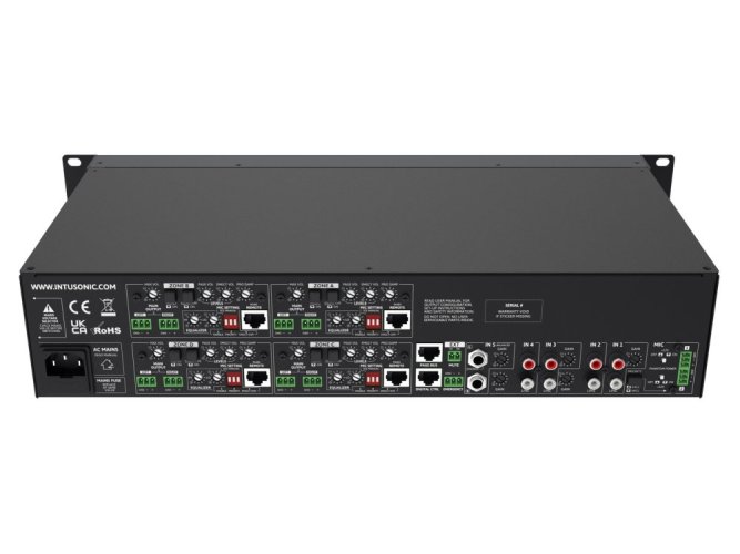 INTUSONIC INTUGRID HMA74, 4zónový audio router 