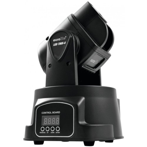 Eurolite LED TMH-6, 1x15W LED TCL DMX, SPOT, otočná hlavice - použito (51785962)