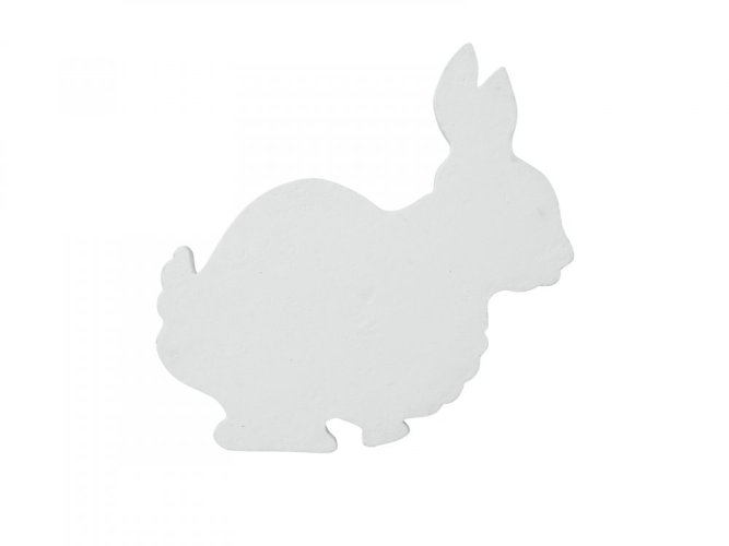 Silueta králíčka, bílá, 56cm