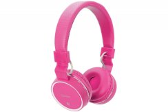 AV:link PBH-10 bezdrátová Bluetooth SD sluchátka, růžová
