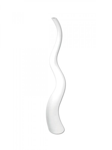 Wave designový květináč 100cm, bílý