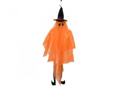 Halloween duch s čarodějnickým kloboukem, 150 cm Halloween duch s čarodějnickým kloboukem, 150 cm