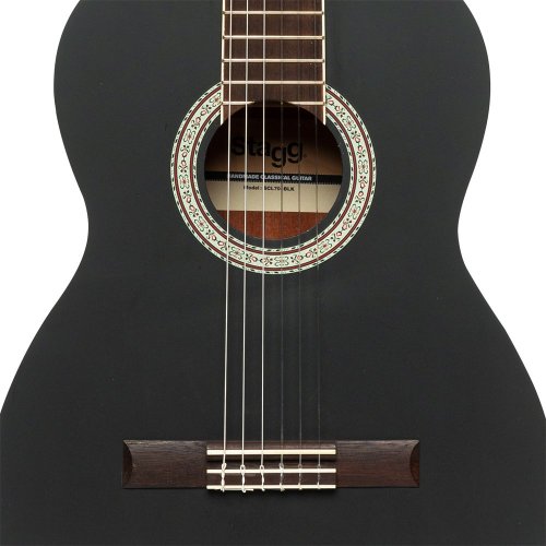 Stagg SCL70-BLK, klasická kytara 4/4, černá