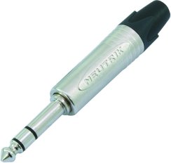 Neutrik Jack 6,3mm stereo, kovový NP3C-BAG