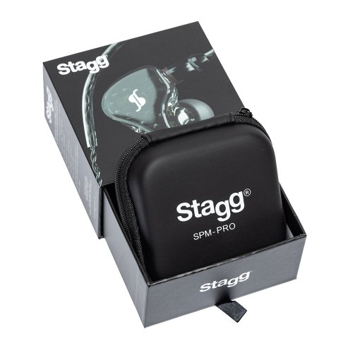 Stagg SPM-PRO BK, 3-driver in-ear sluchátka, černá