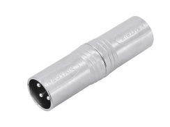 Redukce Neutrik NA3MM, XLR zástrčka - XLR zástrčka