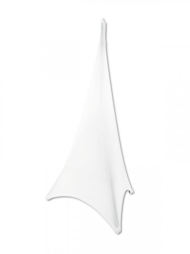 Expand XPS3KW, elastický třístranný návlek na reproduktorový stojan, bílý