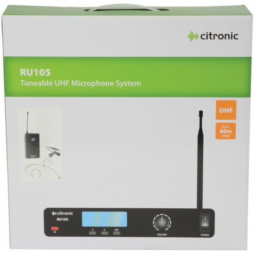 Citronic RU105-N, 1-kanálový bezdrátový mikrofonní set 863-865 MHz